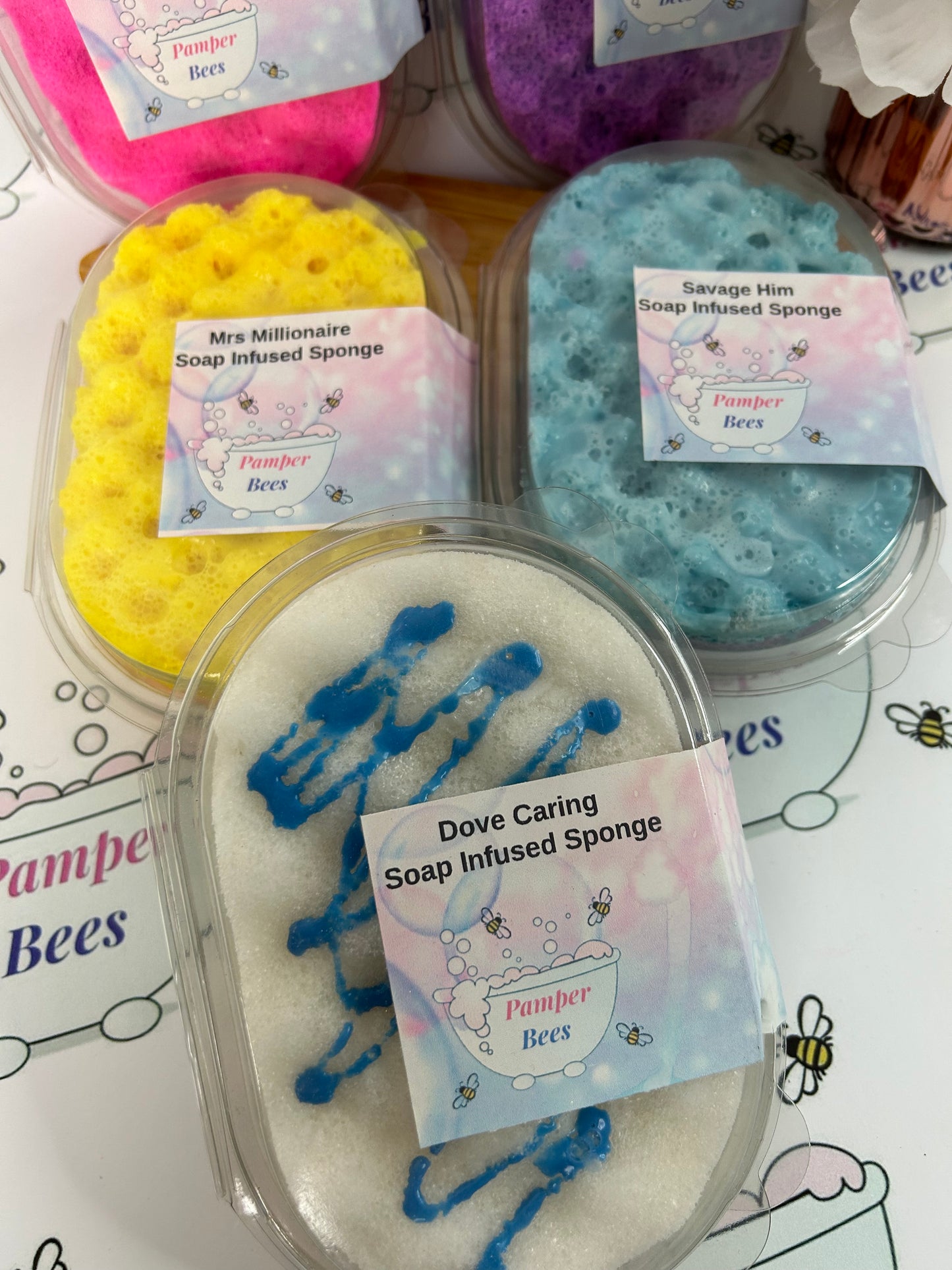 Soap infused sponge